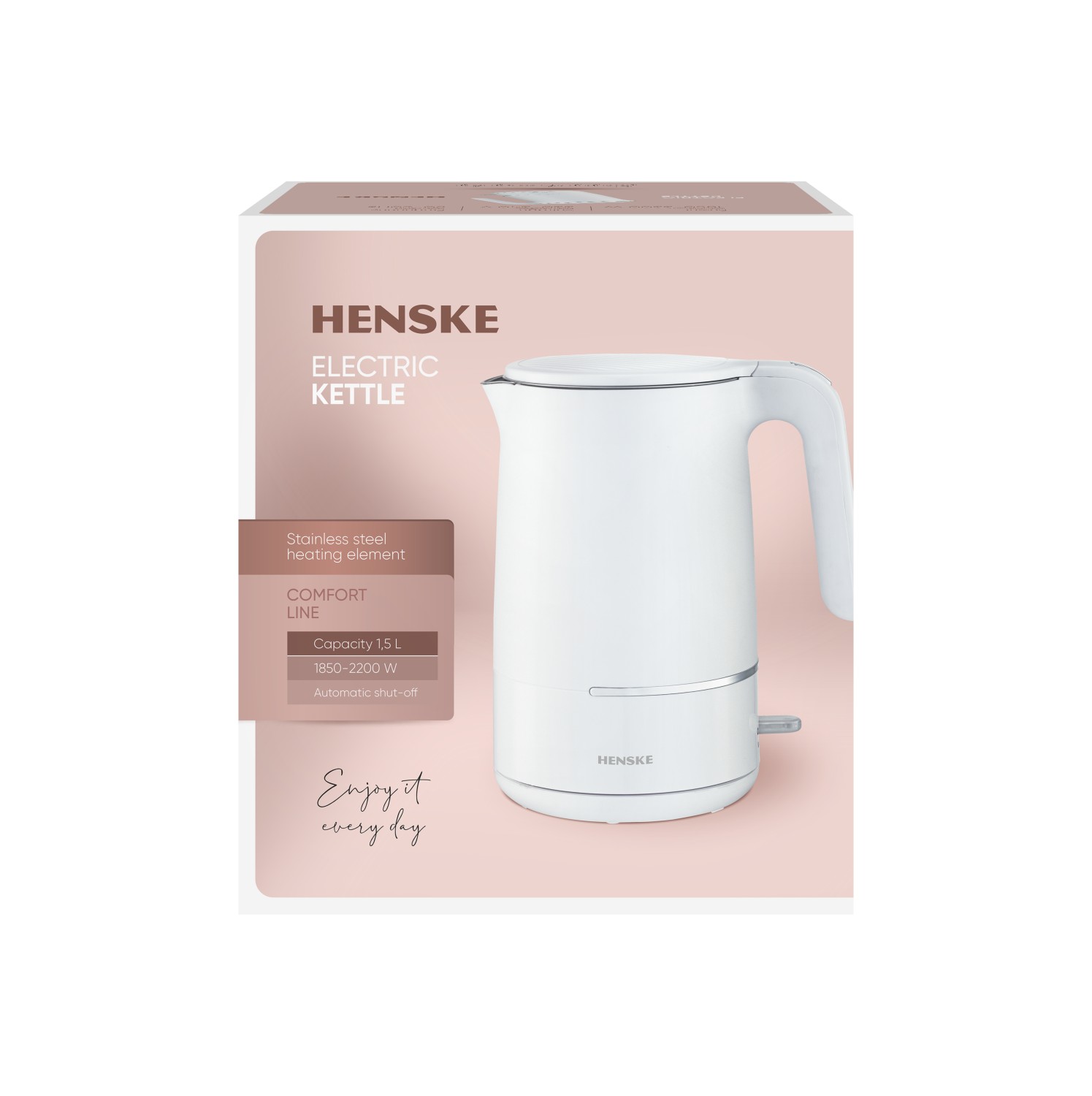 Elektrinis, nerūdijančio plieno virdulys HENSKE HHB8720, 1,5 l-1