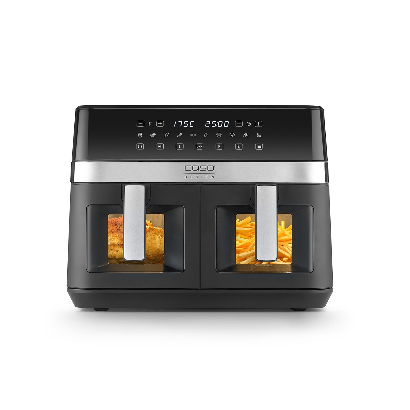 Karšto oro gruzdintuvė Caso DuoChef, 2200 W, 14 l - 1