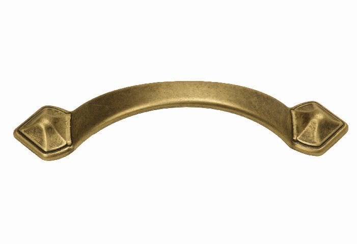 Baldų rankenėlė, L-96, gyvatės formos, bronzos sp.