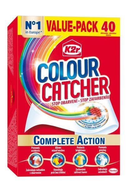 Skalbimo lapeliai K2R Colour Catcher, 40 vnt.
