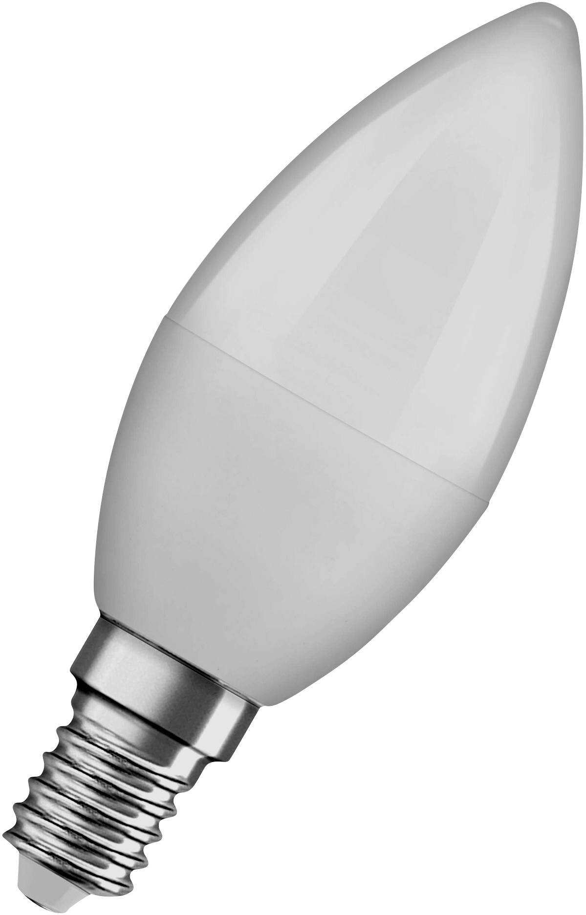 LED lemputė OSRAM, E14, B40, žvakės formos, 5,5W, 4000K, 470 lm, non-dim, matinė