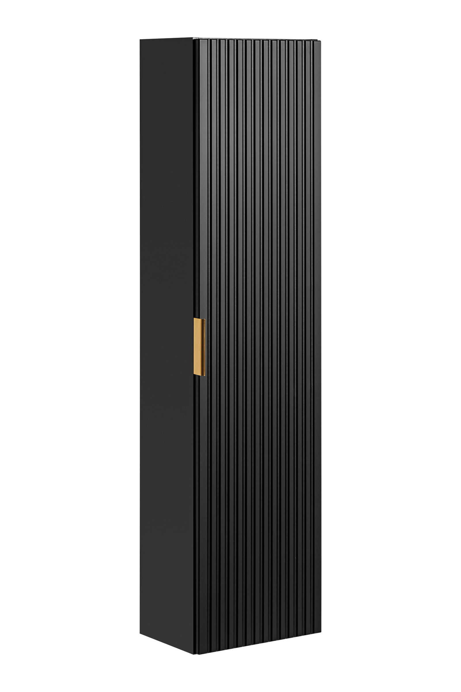 Vonios spintelė COMAD ADEL BLACK 80-01-B-1D, 35x25x140 cm