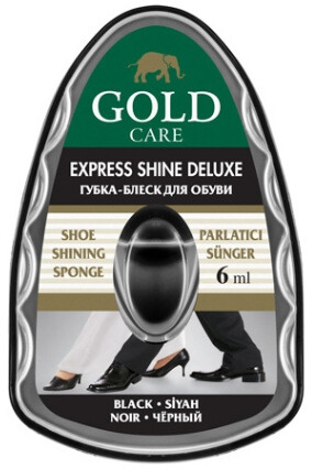 Avalynės valymo kempinė GOLDCARE, su dozatoriumi, juoda, 6 ml
