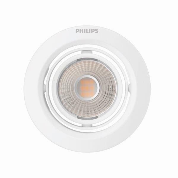 Įleidžiamas LED šviestuvas PHILIPS POMERON SCENE SWITCH, 7 W, 2700 K, 420 lm, dimeriuojamas Ø9 cm