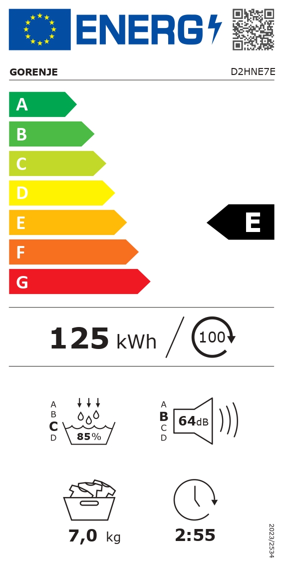 Džiovyklė GORENJE D2HNE7E - 9