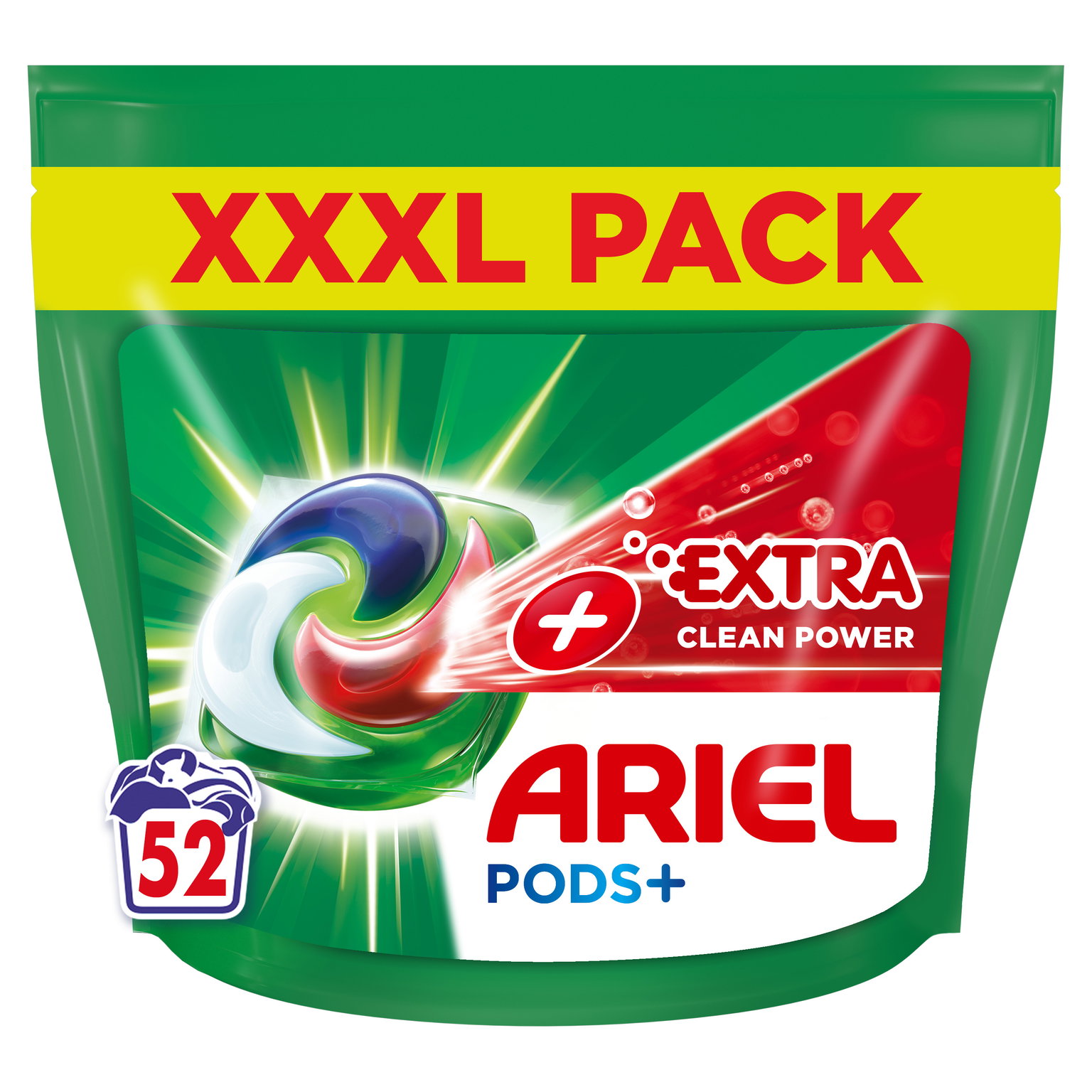 Skalbimo kapsulės ARIEL  Extra Clean, 52 skalb. - 1