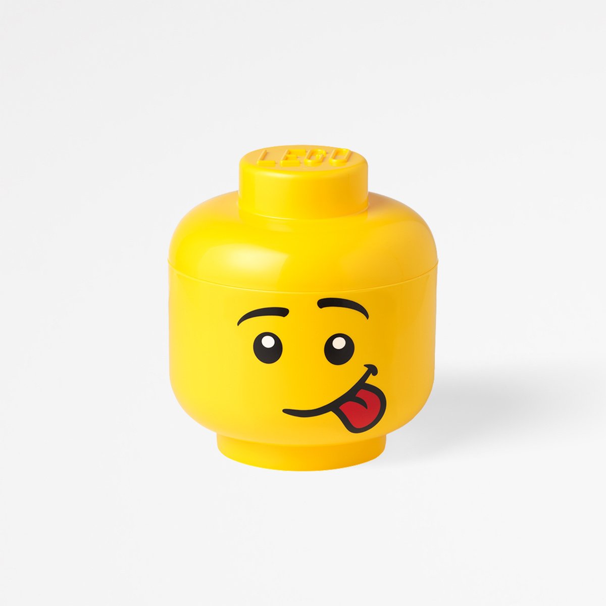 Daiktadėžė LEGO LARGE SILLY HEAD, geltonos sp., 24 x 27,1 cm, 850 ml