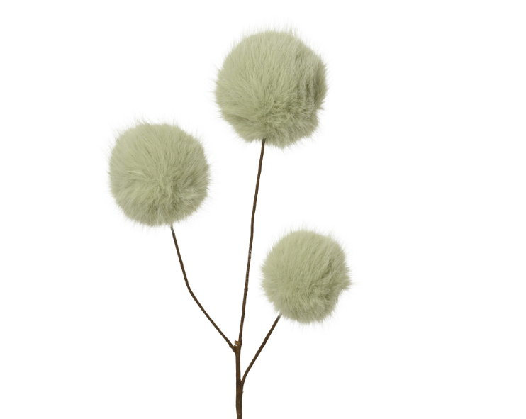Kalėdinė dekoracija FLUFFY BALL, šv.žalios sp., 12 x 70 cm, 1 vnt-0