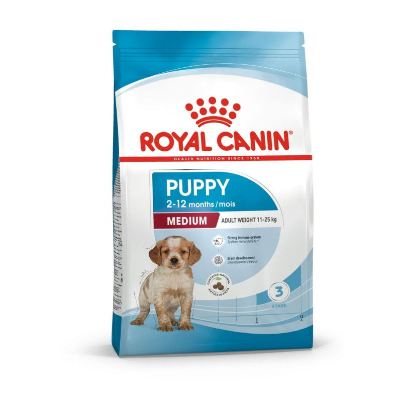 Sausas šunų ėdalas ROYAL CANIN Medium Puppy, su vištiena ir kiauliena, 1 kg-0