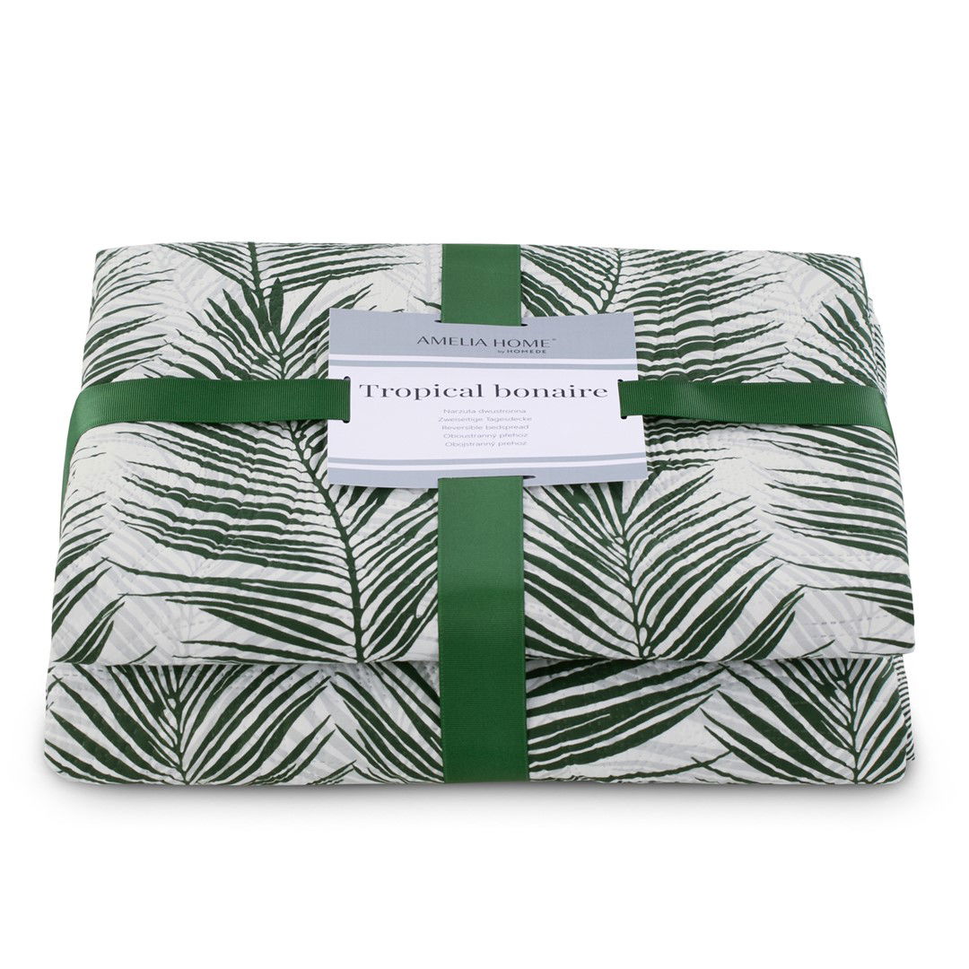 Lovatiesė AmeliaHome TROPICAL BONAIRE, 220x240 cm, žalia - 5
