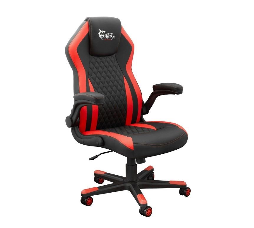 Žaidimų kėdė White Shark Dervish K-8879, juoda/raudona-0