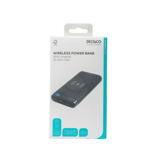 Išorinė baterija DELTACO, 10 000 mAh, 1x USB-A, 1x USB-C PD / PB-Q1003 - 5