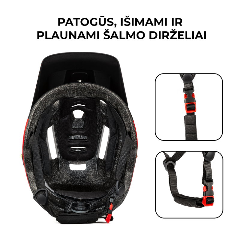 Šalmas Beaster BS829R, L dydis - 8