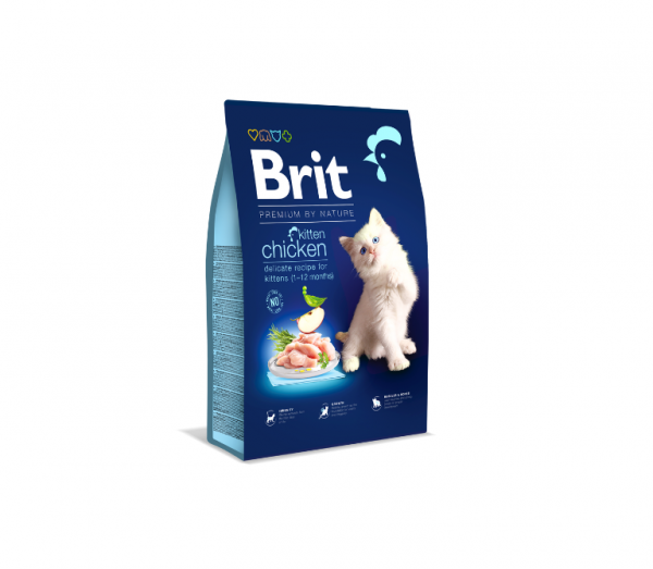 Sausas ėdalas katėms Brit Premium by Nature Cat Kitten, 8 kg