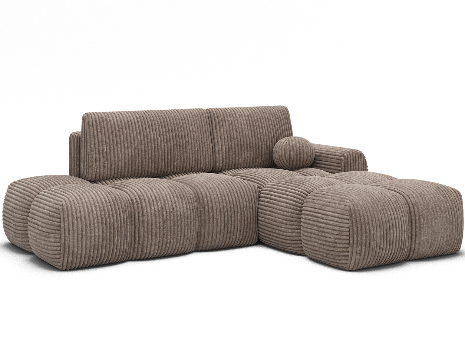 Kampinė sofa Vittario, šviesiai ruda sp., 170 x 227 cm x 95 cm - 3