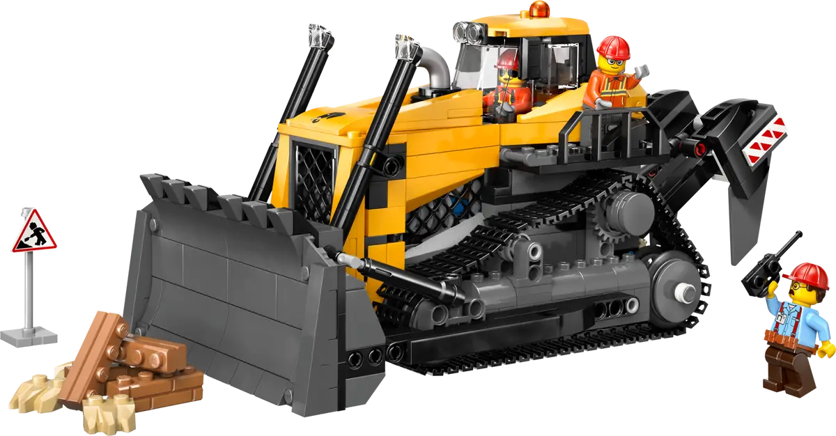 Konstruktorius LEGO City Big Vehicles Yellow Bulldozer with Front Loader-1