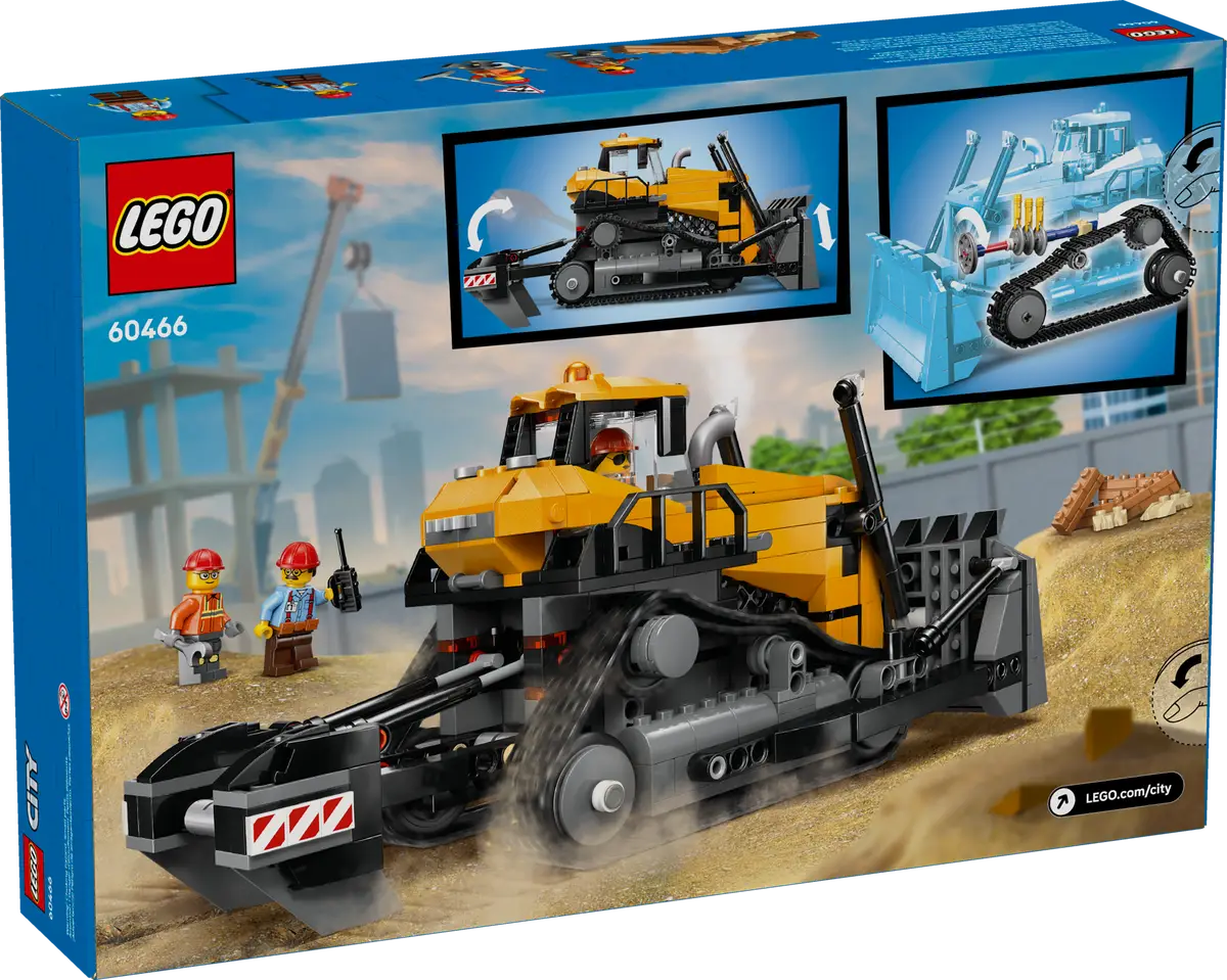 Konstruktorius LEGO City Big Vehicles Yellow Bulldozer with Front Loader-0