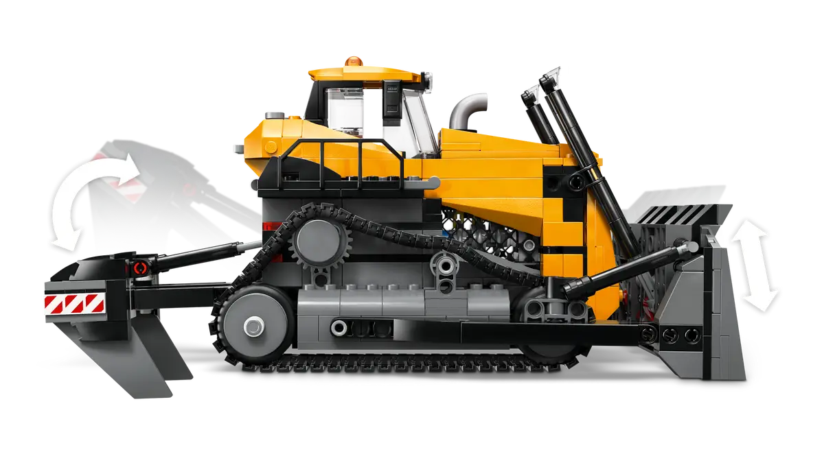Konstruktorius LEGO City Big Vehicles Yellow Bulldozer with Front Loader - 4
