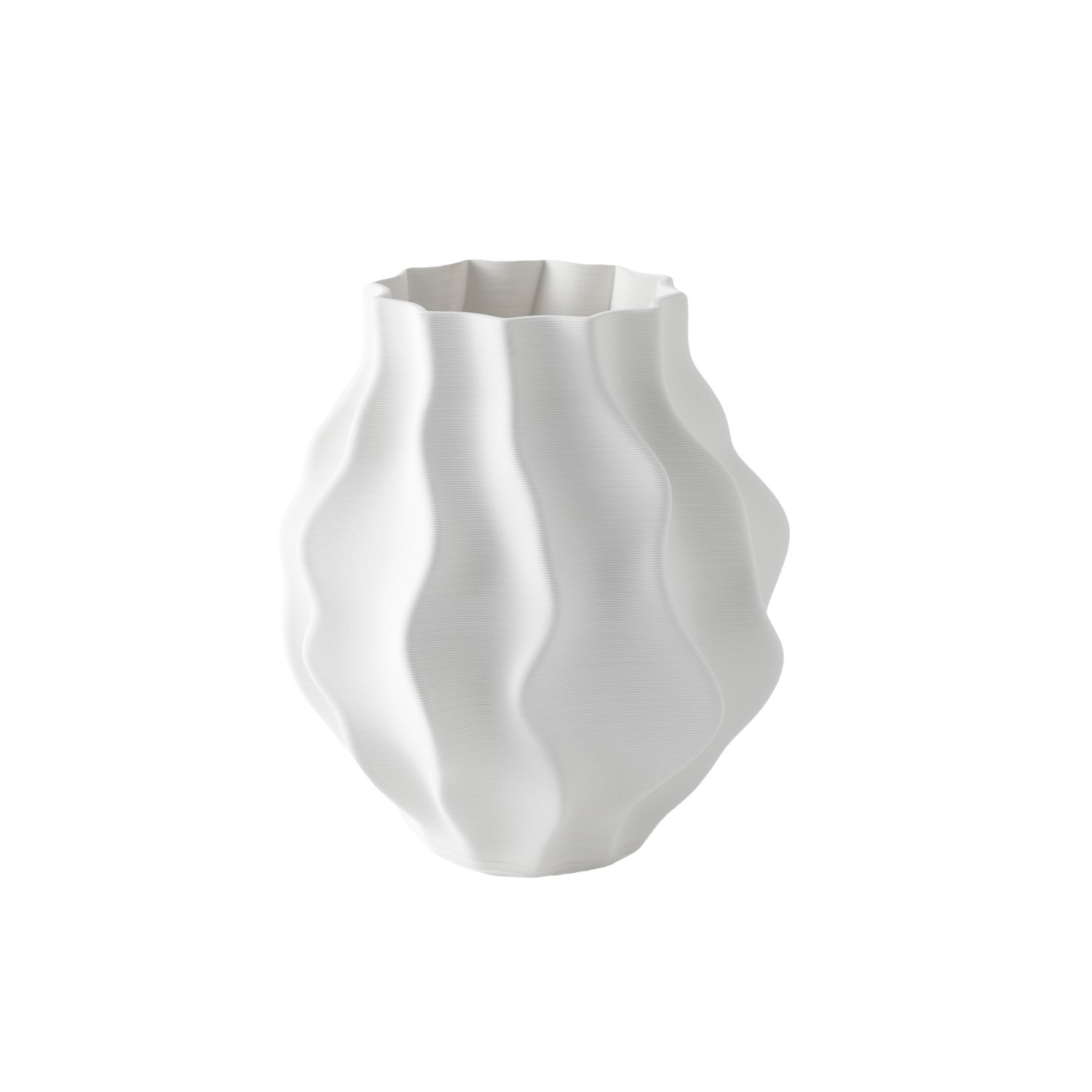 Porceliano vaza AURORA DESIGN, baltos sp., 23 x 25 cm-0