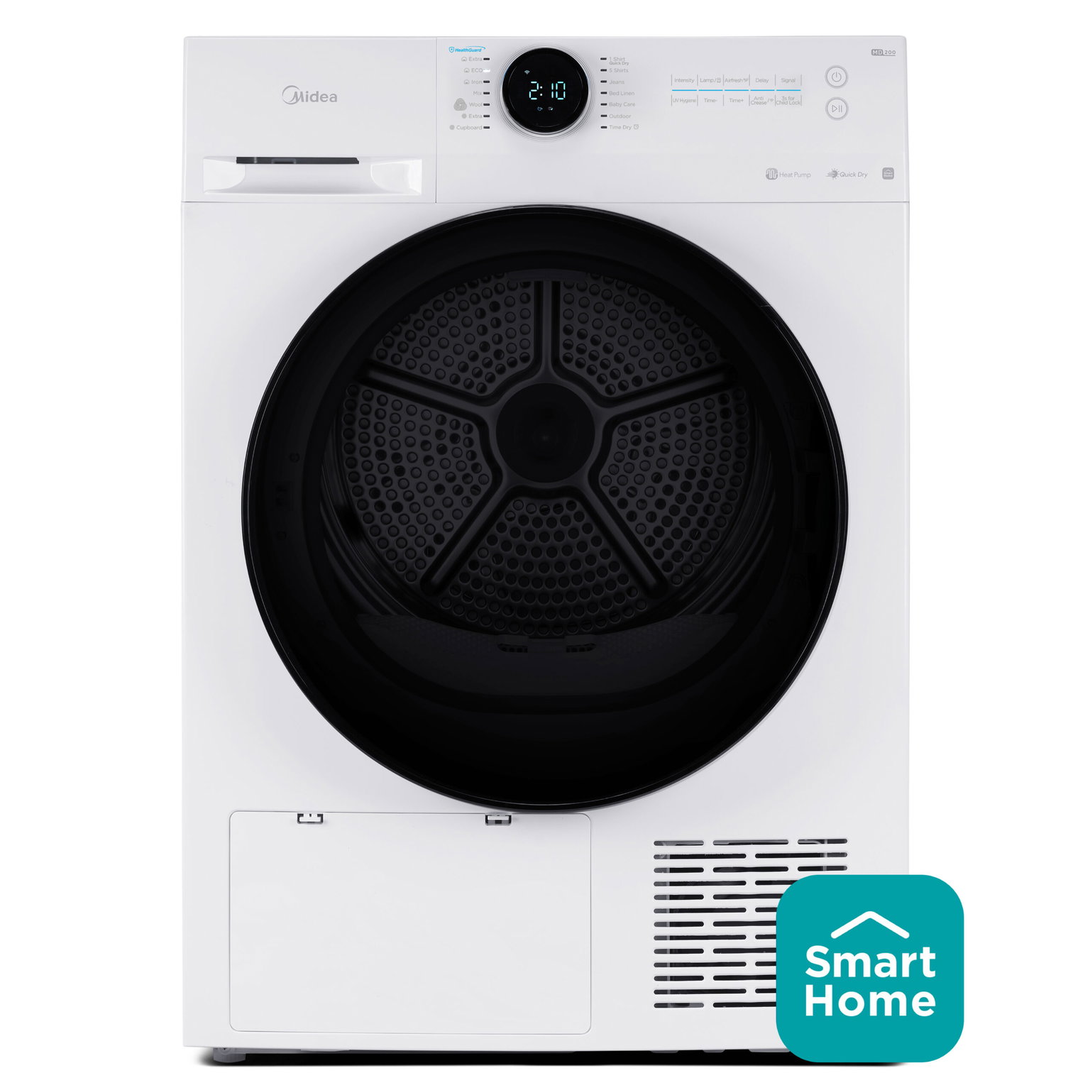 Džiovyklė Midea MD200H80BW/W-HR, 8 kg-0