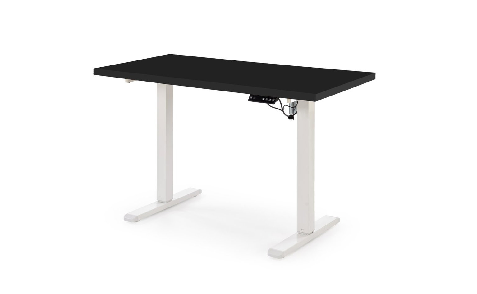 Reguliuojamo aukščio rašomasis stalas B/54, 120 x 60 cm, juoda/balta - 1