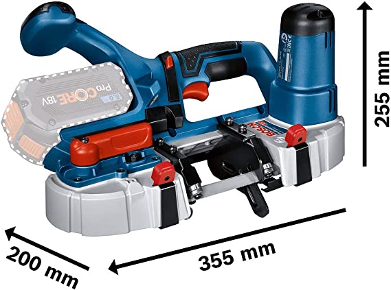 Akumululiatorinis juostinis pjūklas BOSCH PRO GCB 18V-63, 18 V, (be akum. ir krov., su L-BOXX) - 3