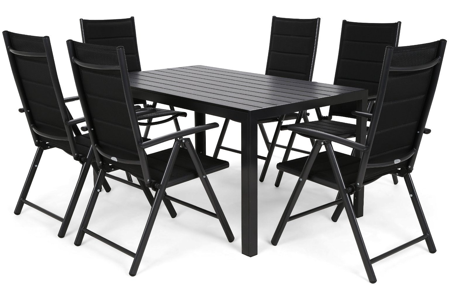 Lauko baldų komplektas Ibiza 150 cm, juoda - 2