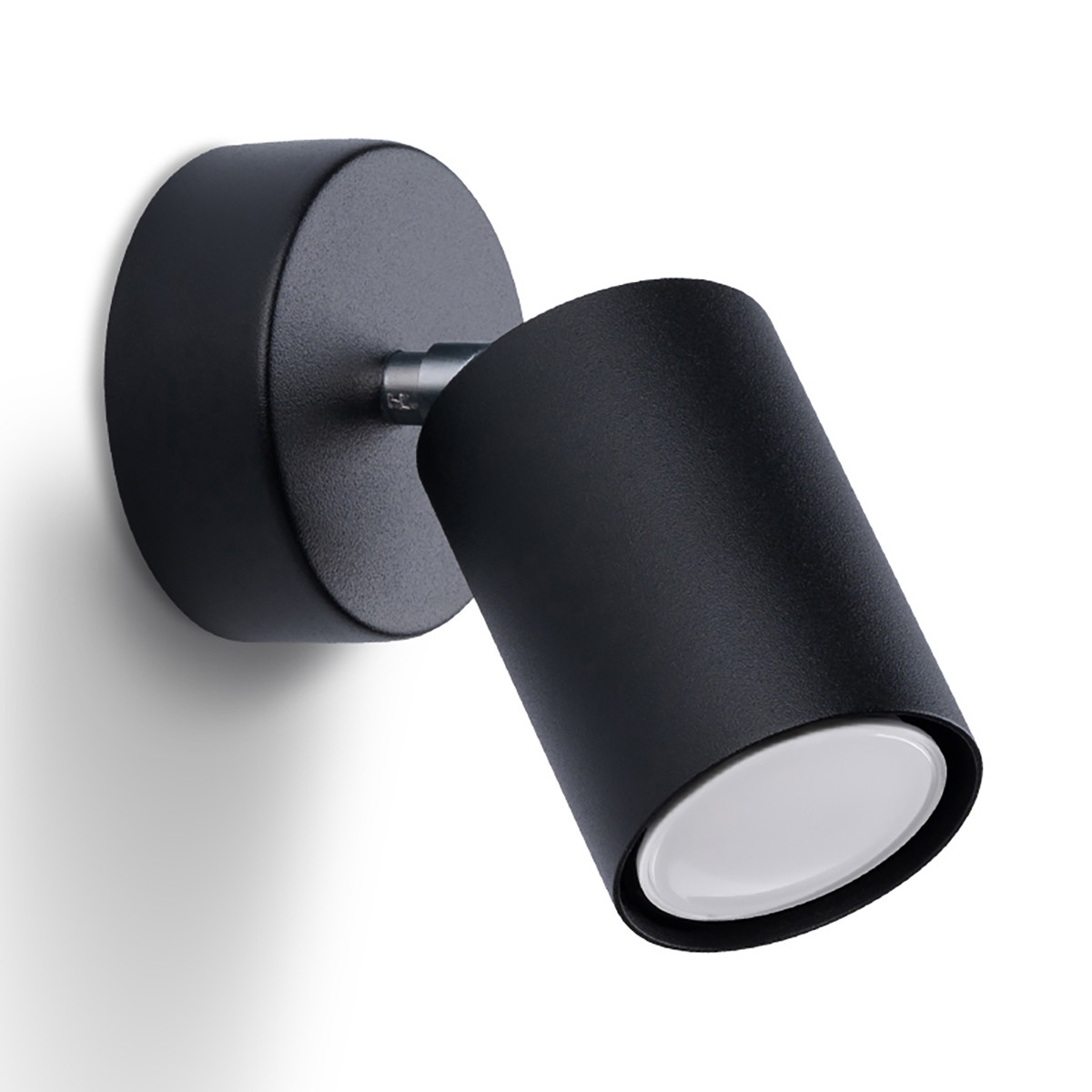 Sieninis šviestuvas SOLLUX LEMMI 1 BLACK, 1xGU10 Led max 12W-0