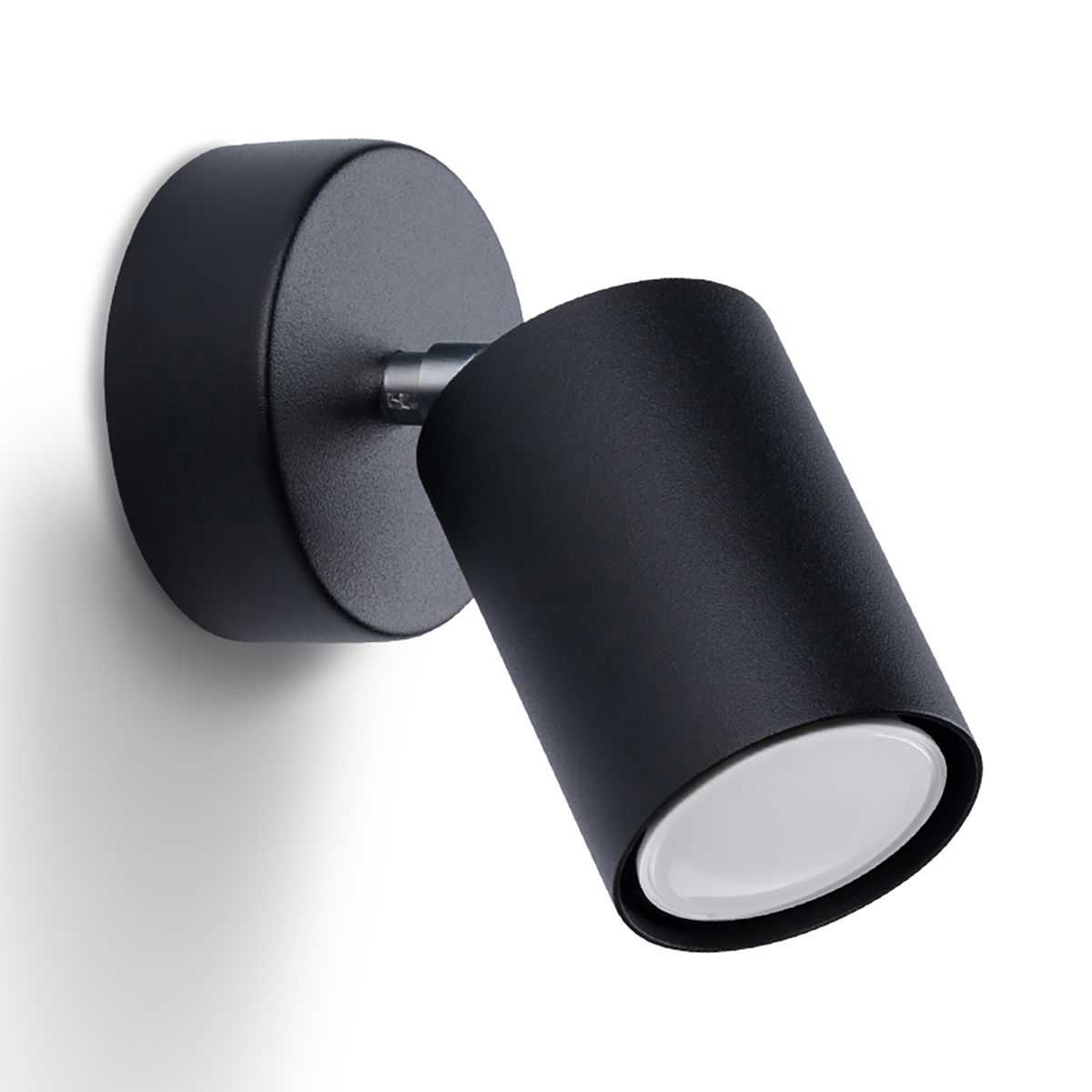 Sieninis šviestuvas  SOLLUX LEMMI 1 BLACK,  1xGU10  Led max 12W-0