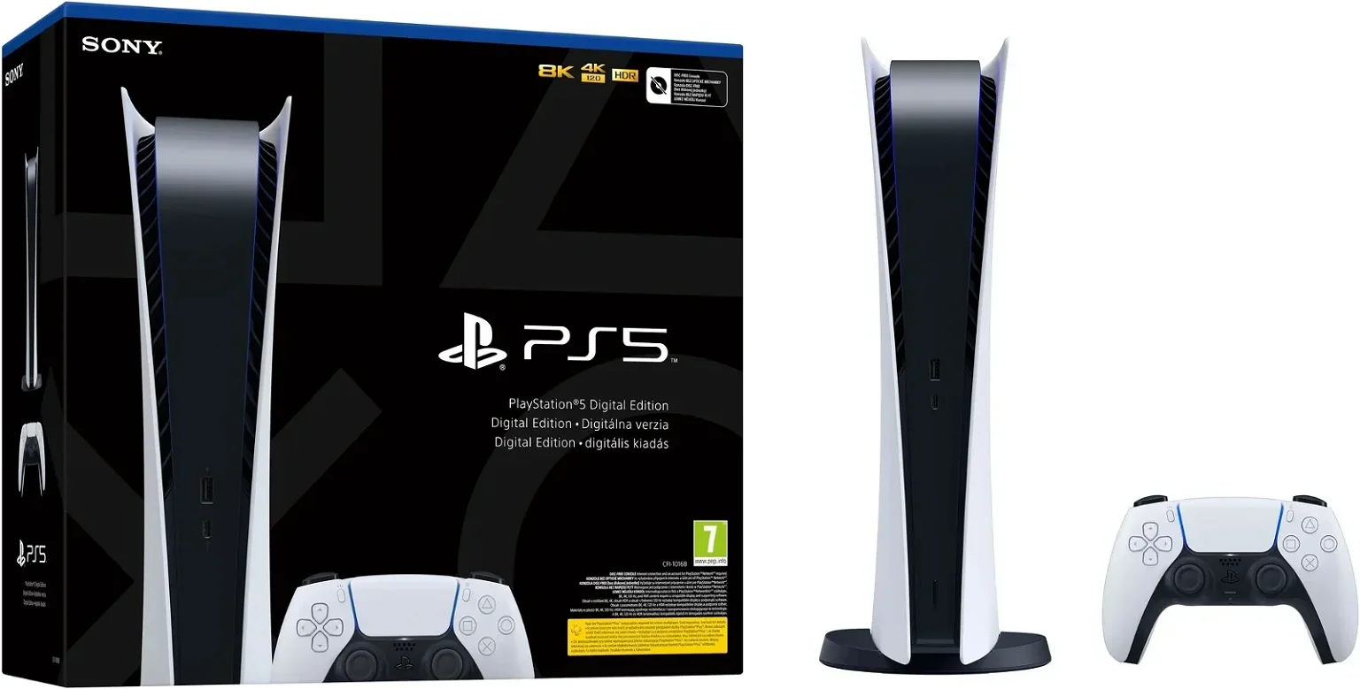 Žaidimų konsolė Sony PlayStation 5 Digital Edition, Wi-Fi / Wi-Fi Direct - 8