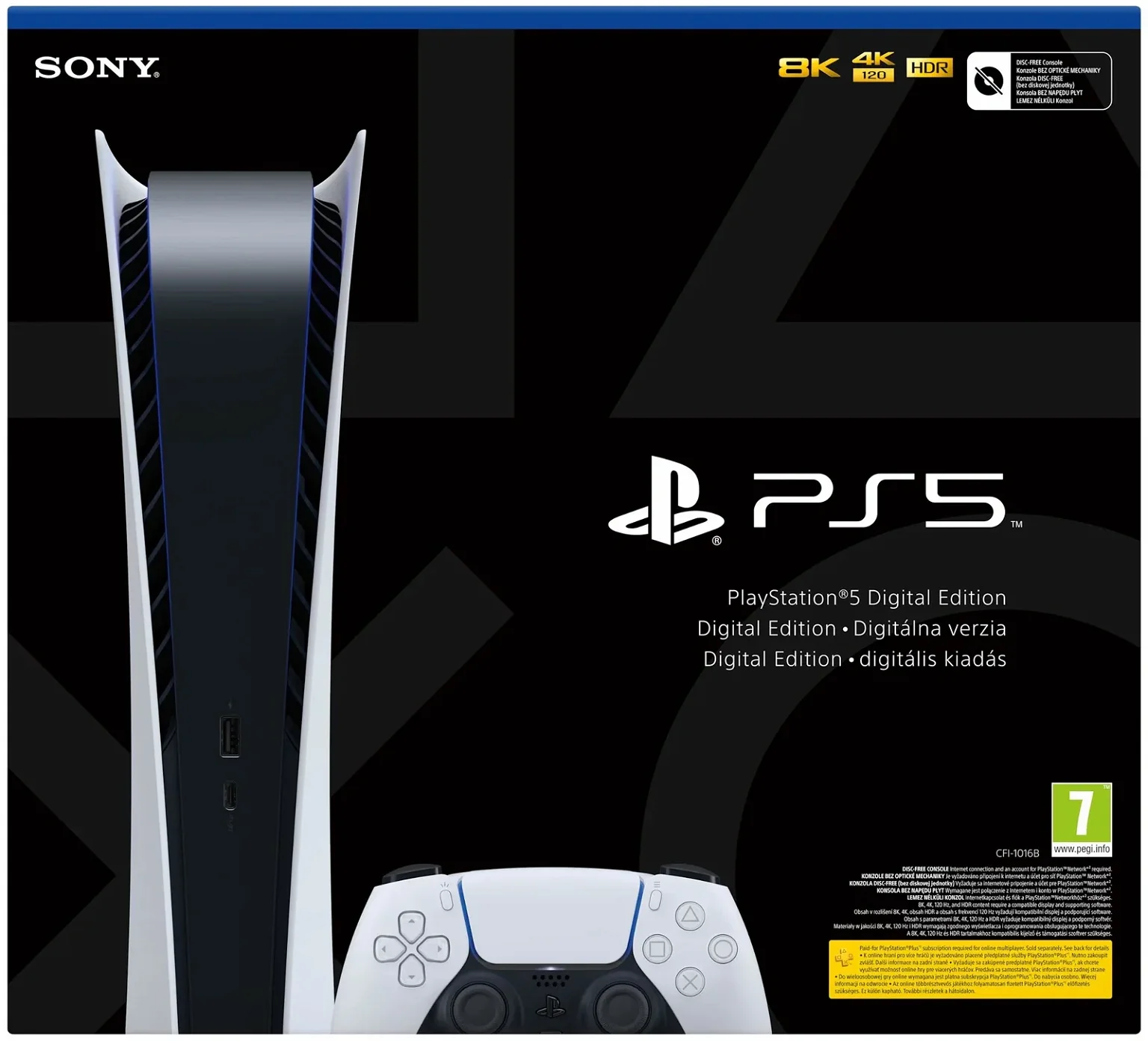 Žaidimų konsolė Sony PlayStation 5 Digital Edition, Wi-Fi / Wi-Fi Direct - 5
