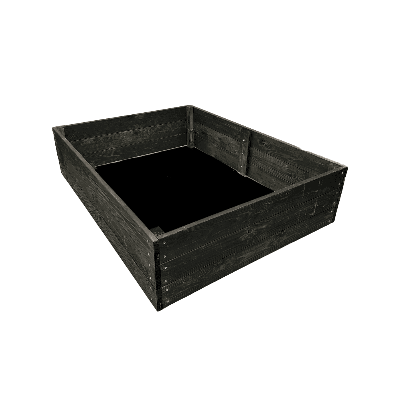 Medinė lysvė 120 x 60 x 27 cm, juoda-0