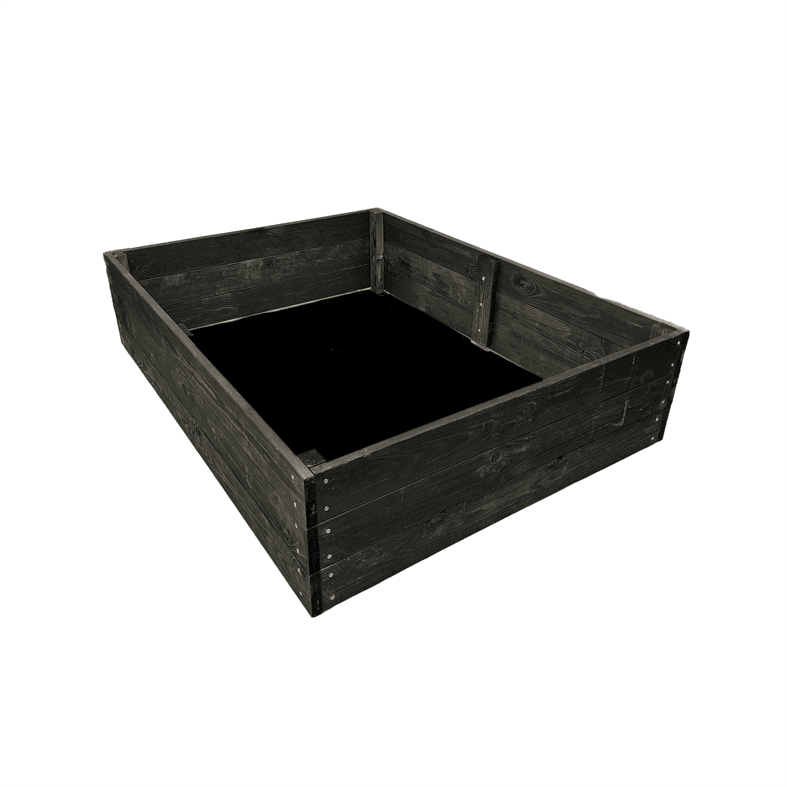 Medinė lysvė 120 x 60 x 27 cm, juoda-0