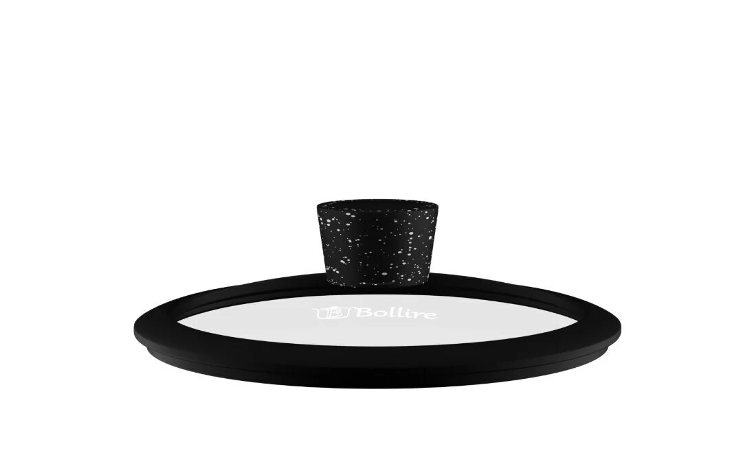 Keptuvės dangtis BOLLIRE Silicon, stiklinis, ø 24 cm-1