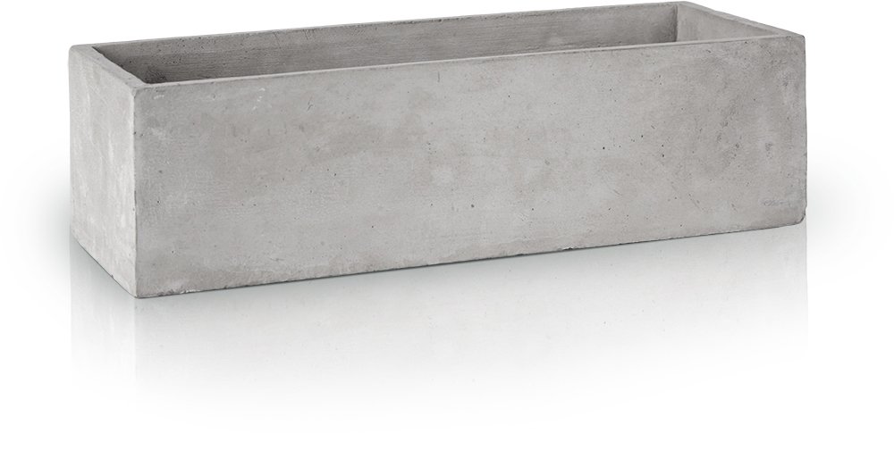 Keraminis vazonas ETNO RYNNA, cemento sp., 22 x x 12 x 9 cm