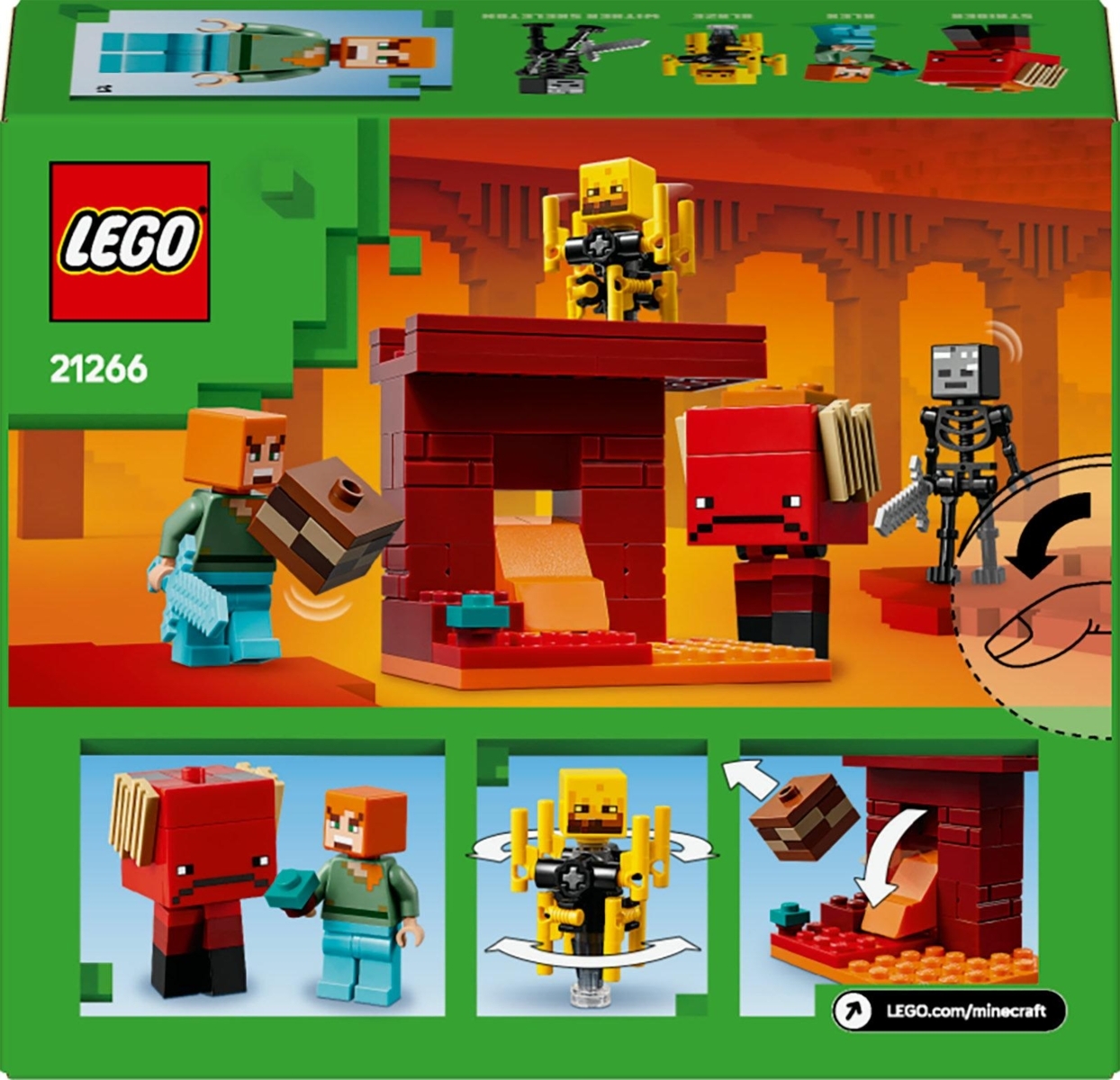 Konstruktorius LEGO Minecraft The Nether Lava Battle - 8