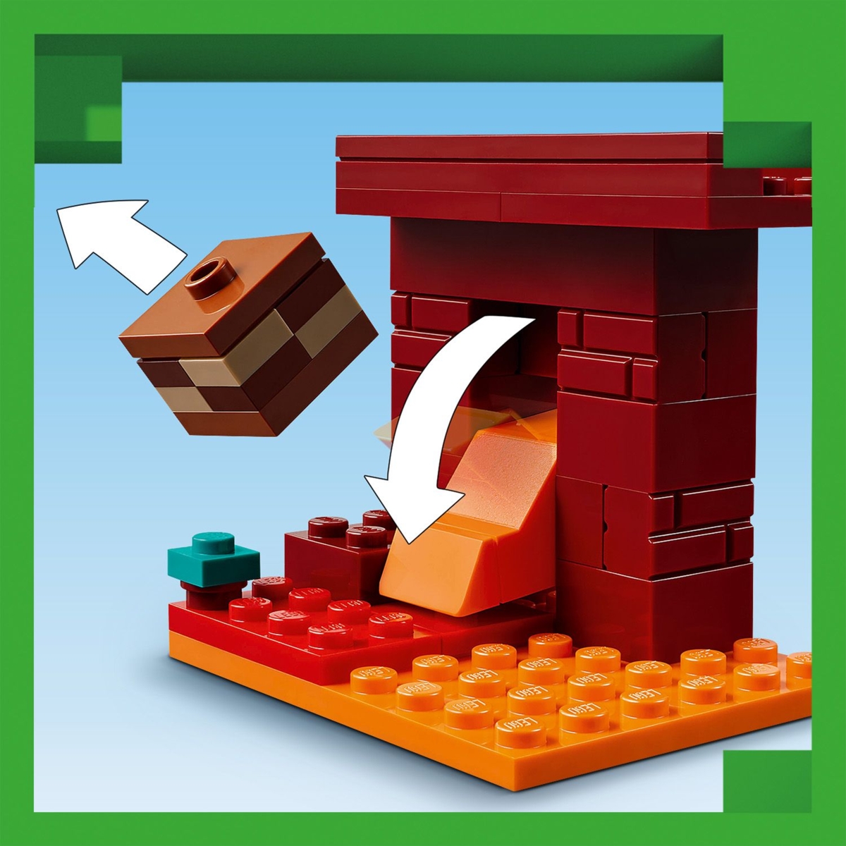 Konstruktorius LEGO Minecraft The Nether Lava Battle - 6