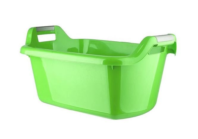 Drabužių skalbimo vonelė su rankenomis CURVER BASIN, žalios sp., 67 x 45 x h52 cm, 35 L
