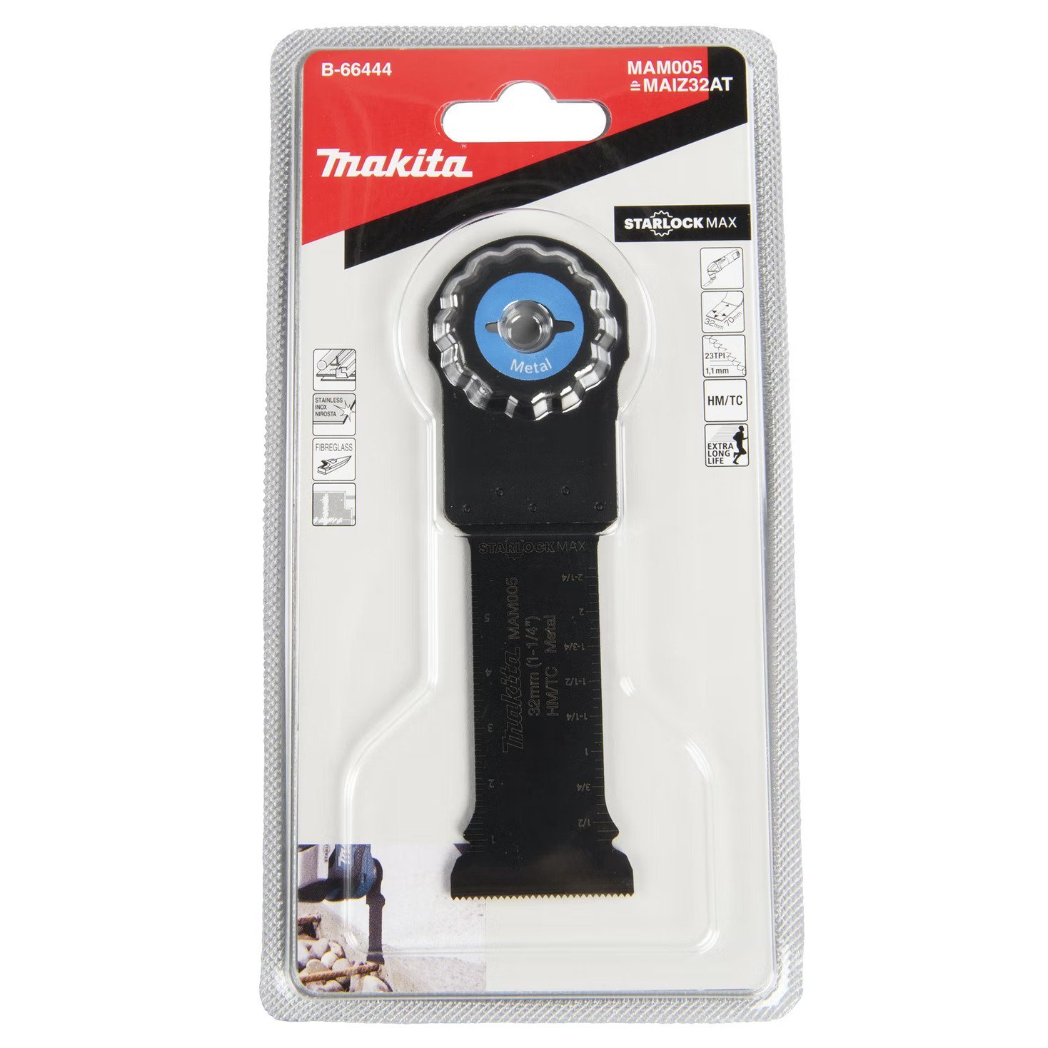 Daugiafunkcio įrankio pjovimo priedas MAKITA MAM005, 32 x 70