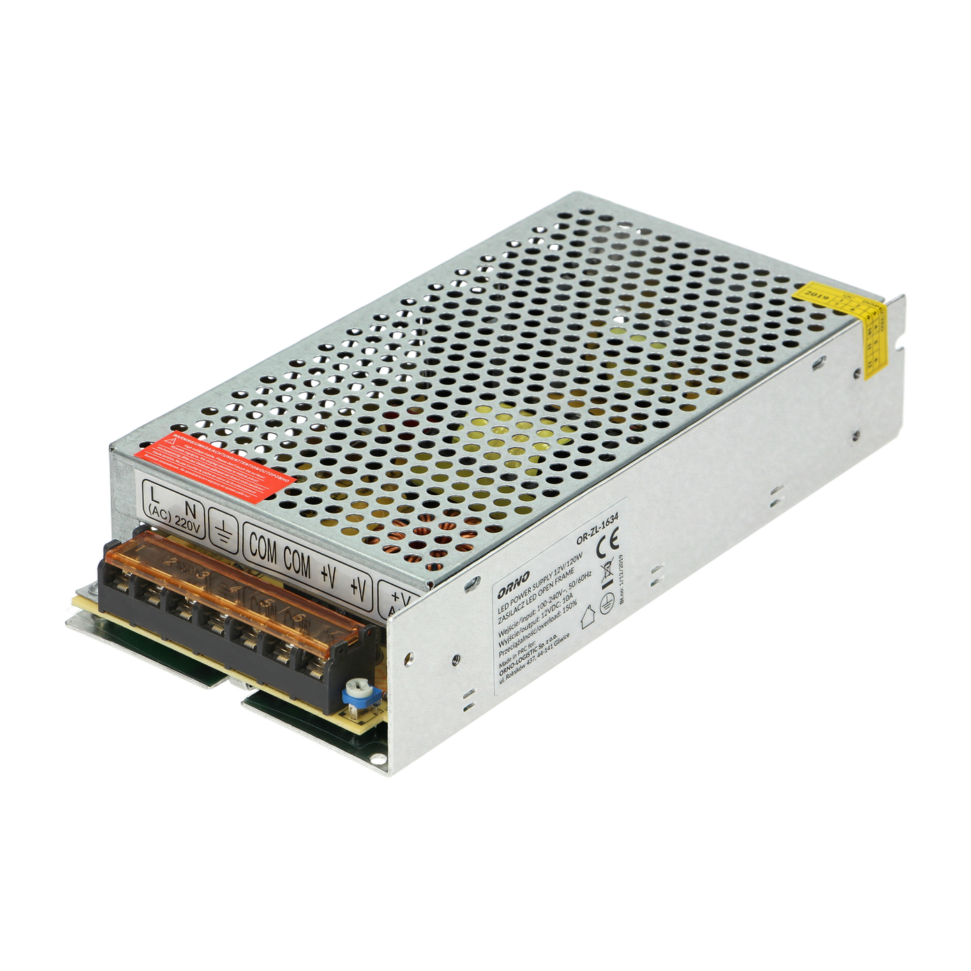 LED transformatorius ORNO, IP20, 200 W, įėjimas AC220-240V, išėjimas DC12V-0
