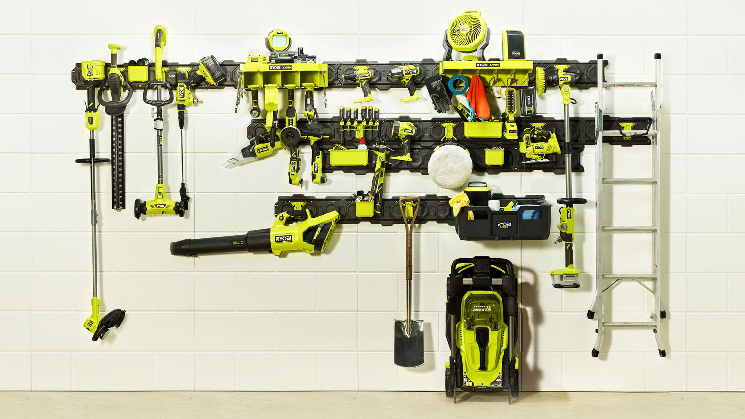 Įrankių lentyna RYOBI Link RSLW401, 53,3 x 14,6 x 27,9 cm, iki 22,7 kg, akumuliatoriniams įrankiams-1