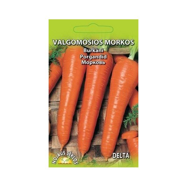 Valgomųjų morkų sėklos DELTA, 3 g