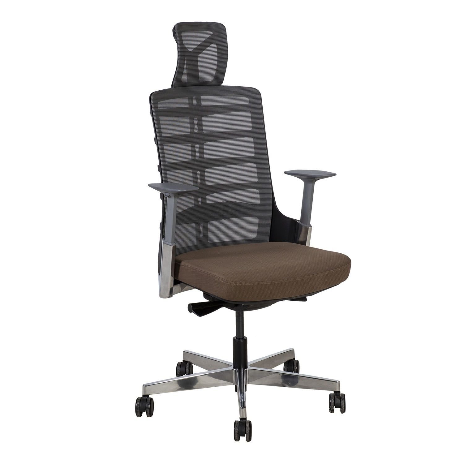 Biuro kėdė SPINELLY, 70x70x118-128 cm, pilka - 1