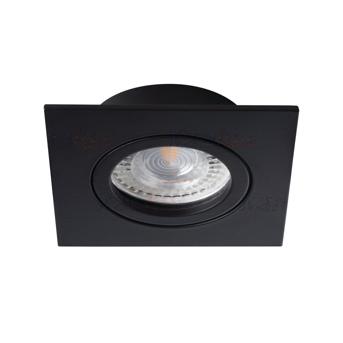 Įleidžiamasis šviestuvas KANLUX DALLA, 1 x GX5,3, juodos sp., 8,2 x 8,2 cm