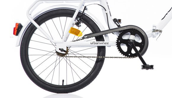 Sulanktomas dviratis AURELIA Foldable, 20", baltas-1