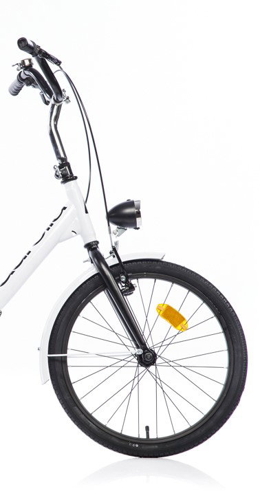 Sulanktomas dviratis AURELIA Foldable, 20", baltas - 3