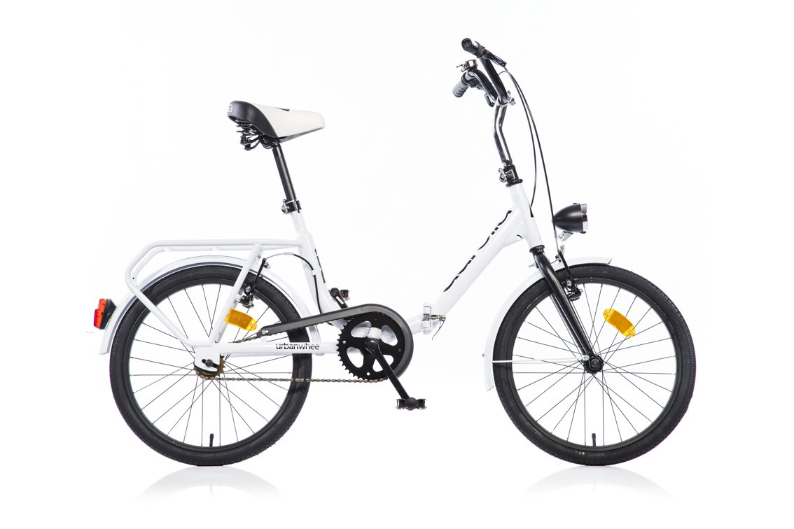 Sulanktomas dviratis AURELIA Foldable, 20", baltas-0