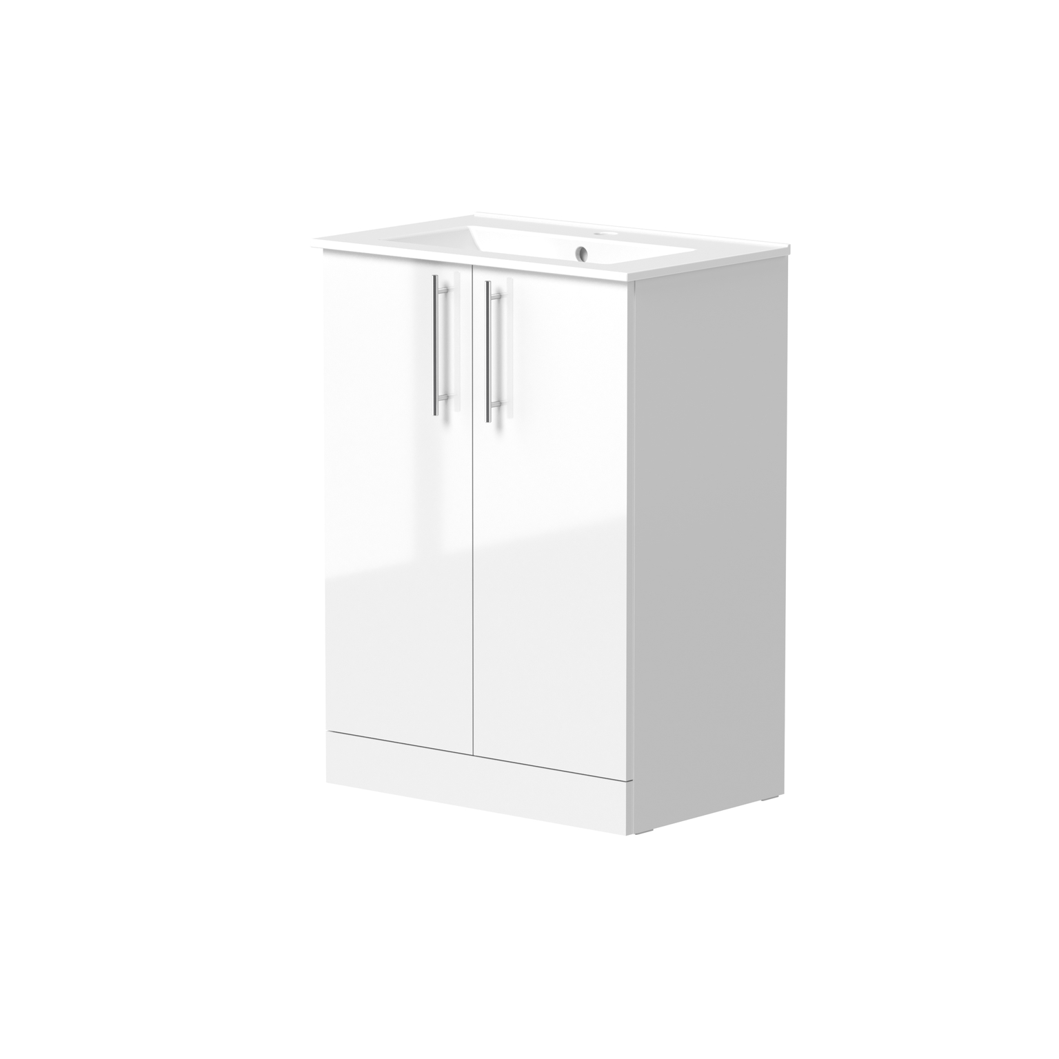 Vonios spintelė RB BATHROOM TETRA, su praustuvu, baltos sp., 60 x 85 x 22 cm-0