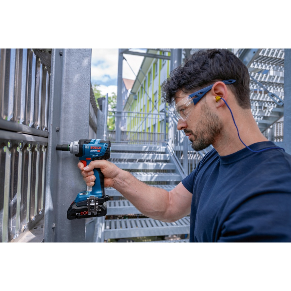 Akumuliatorinis smūginis veržliasūkis BOSCH PRO GDS 18V-330 HC solo (be akum.) - 5