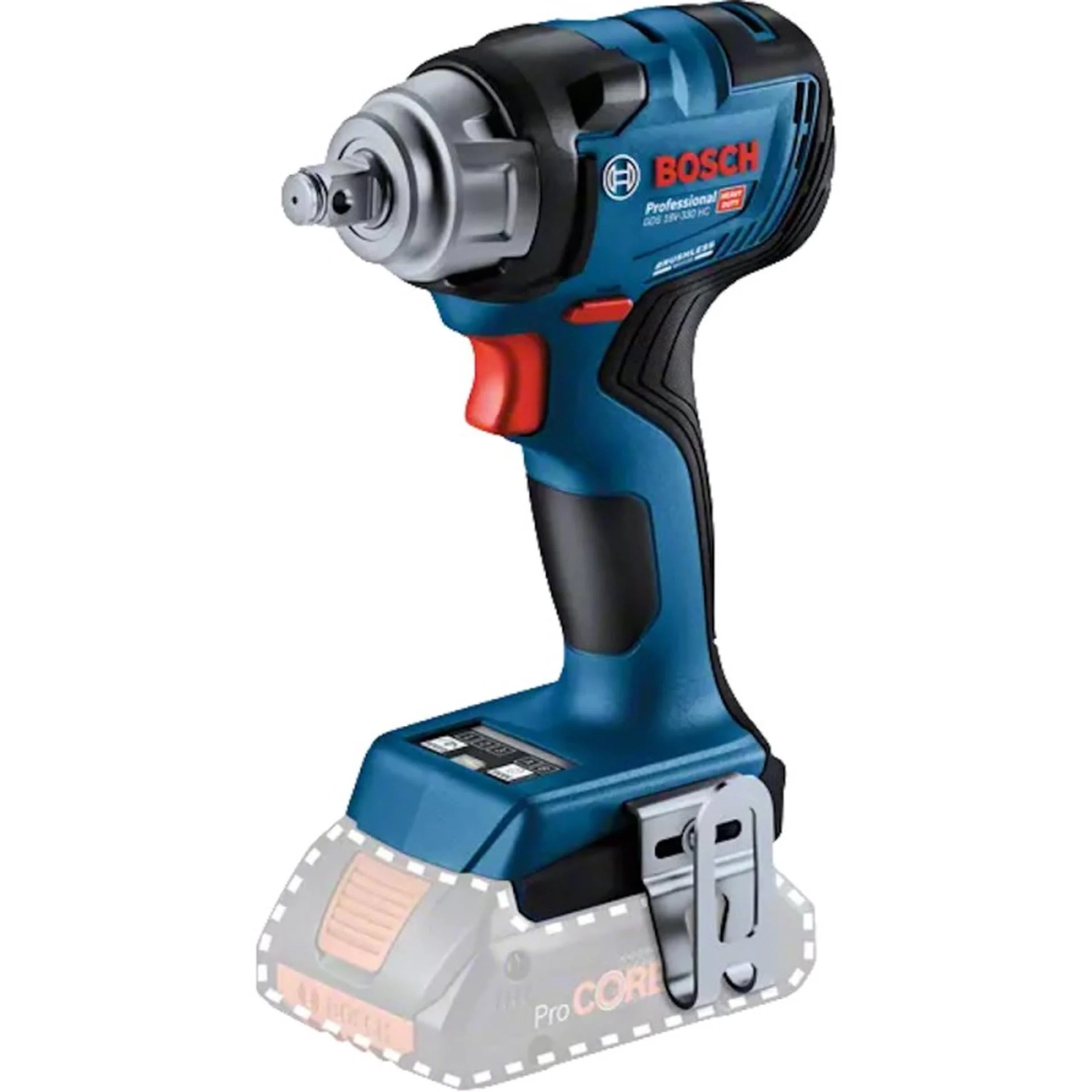 Akumuliatorinis smūginis veržliasūkis BOSCH PRO GDS 18V-330 HC solo (be akum.)-0